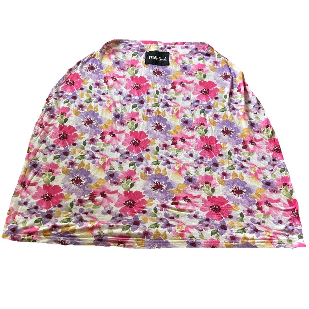 Milk Snob Car Seat Cover Nursing Breastfeeding Floral Multicolor Girl